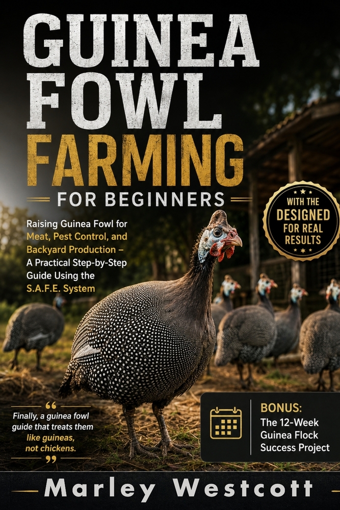Guinea Fowl Farming for Beginners: Raising Guinea Fowl for Meat, Pest Control, and Backyard Production - A Practical Step-by-Step Guide Using the S.A. cover