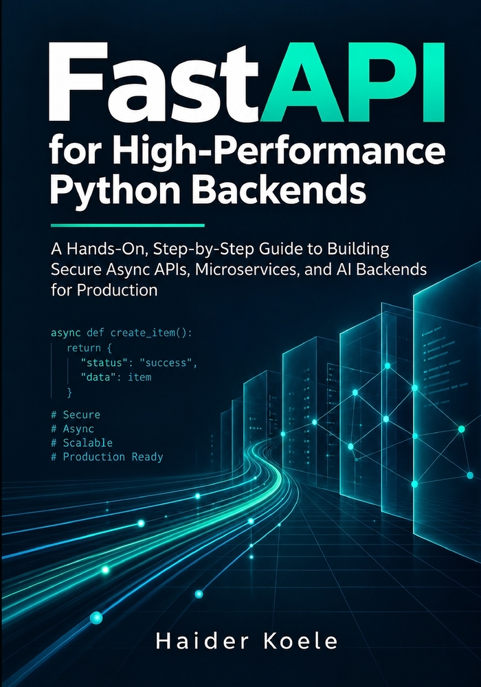 FastAPI for High-Performance Python Backends: A Hands-On, Step-by-Step Guide to Building Secure Async APIs, Microservices, and AI Backends for Product cover