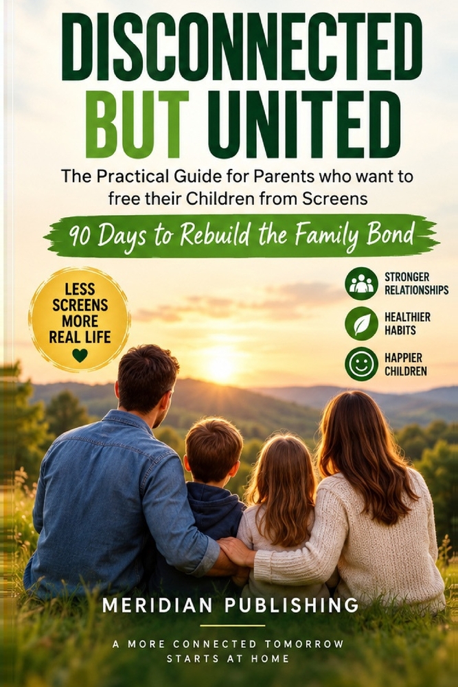 Disconnected but United: The Practical Guide for Parents who want to free their Children from Screens - 90 Days to Rebuild the Family Bond cover