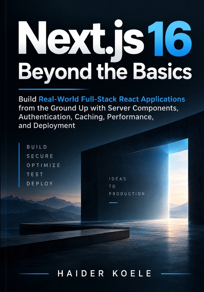 Next.js 16 Beyond the Basics: Build Real-World Full-Stack React Applications from the Ground Up with Server Components, Authentication, Caching, Perfo cover