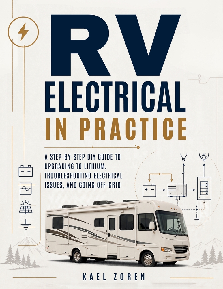 RV Electrical In Practice: A Step-by-Step DIY Guide to Upgrading to Lithium, Troubleshooting Electrical Issues, and Going Off-Grid cover