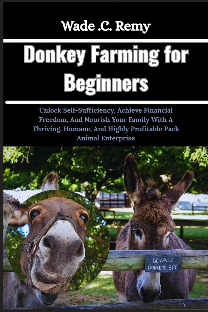 Donkey Farming for Beginners: Unlock Self-Sufficiency, Achieve Financial Freedom, And Nourish Your Family With A Thriving, Humane, And Highly Profitab cover