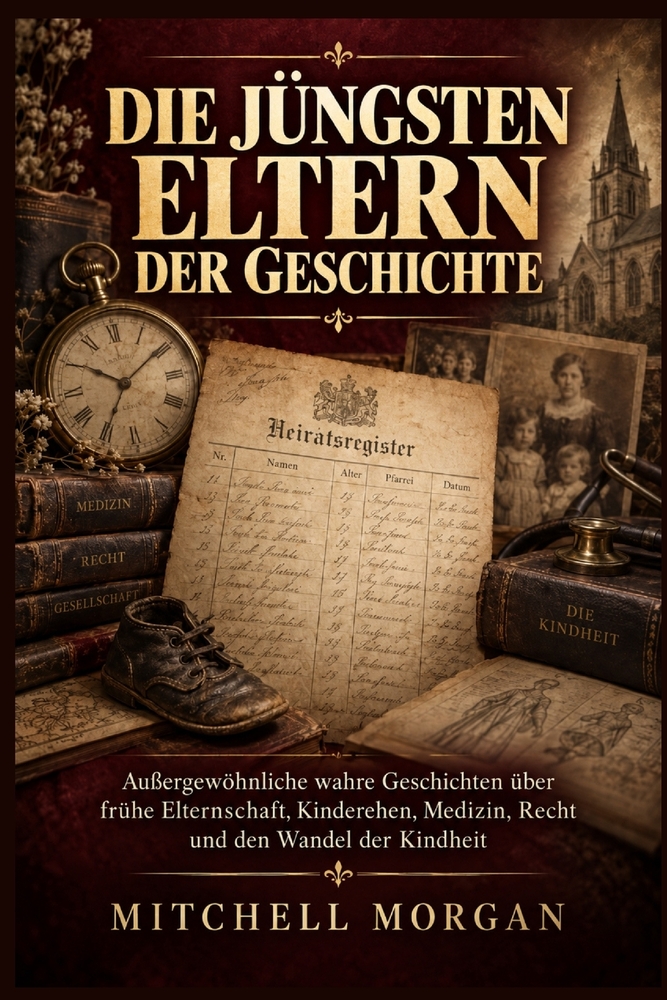 Die Jüngsten Eltern Der Geschichte: Außergewöhnliche wahre Geschichten über frühe Elternschaft, Kinderehen, Medizin, Recht und den Wandel der Kindheit cover