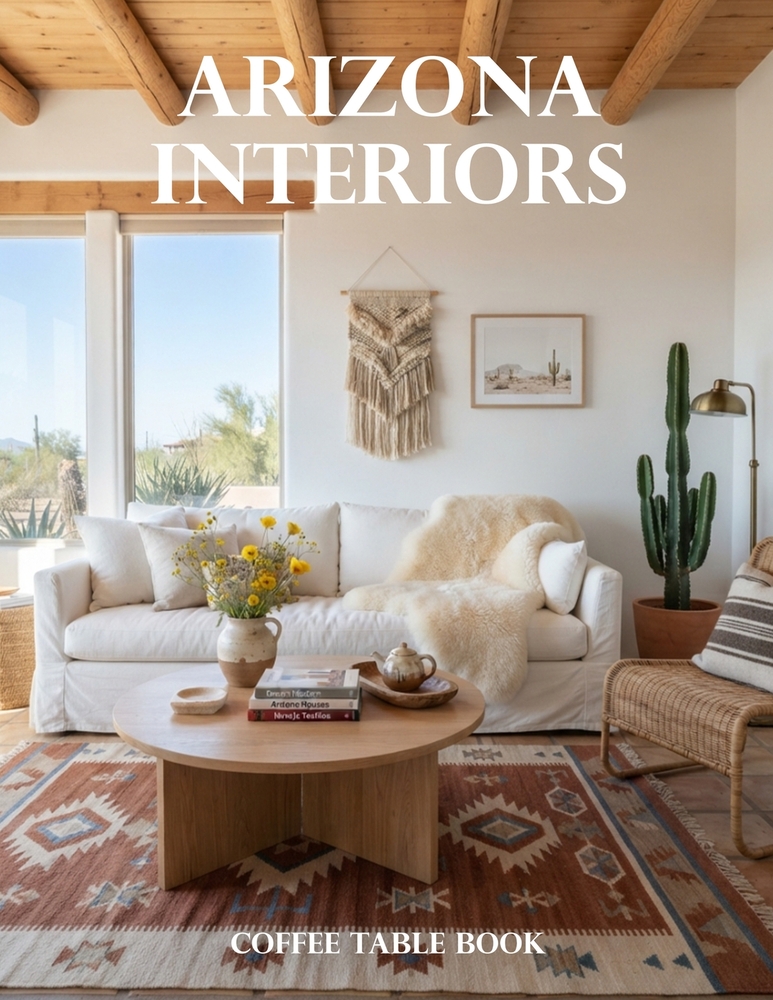 Arizona Interiors Coffee Table Book: A Visual Journey Through Desert Homes, Southwestern Style, Luxury Retreats, and Contemporary Arizona Design cover