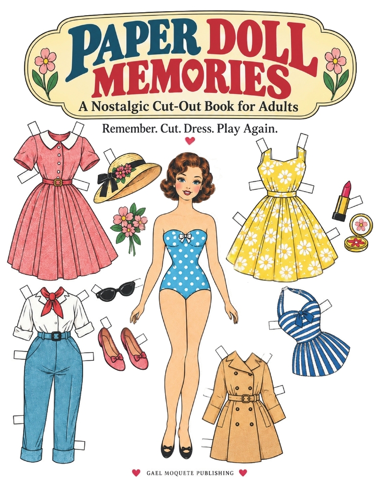 Paper Doll Memories: A Nostalgic Cut-Out Book for Adults cover