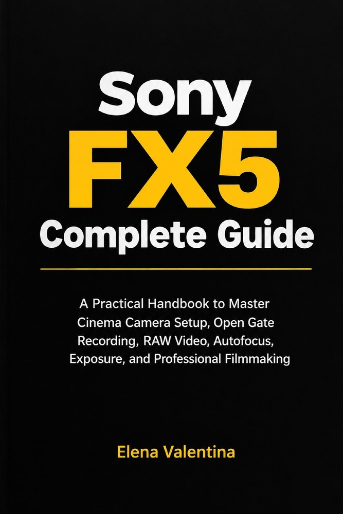 Sony FX5 Complete Guide: A Practical Handbook to Master Cinema Camera Setup, Open Gate Recording, RAW Video, Autofocus, Exposure, and Professional Fil cover