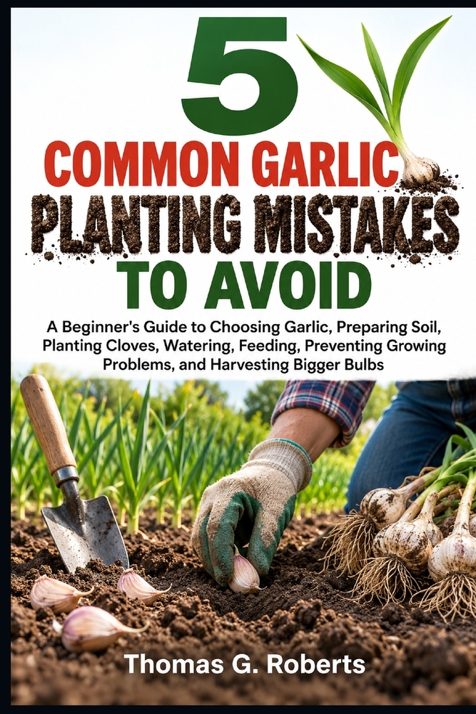 5 Common Garlic Planting Mistakes to Avoid: A Beginner's Guide to Choosing Garlic, Preparing Soil, Planting Cloves, Watering, Feeding, Preventing Grow cover