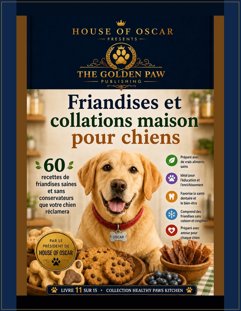 Friandises et collations maison pour chiens: 60 recettes de friandises saines et sans conservateurs que votre chien réclamera cover