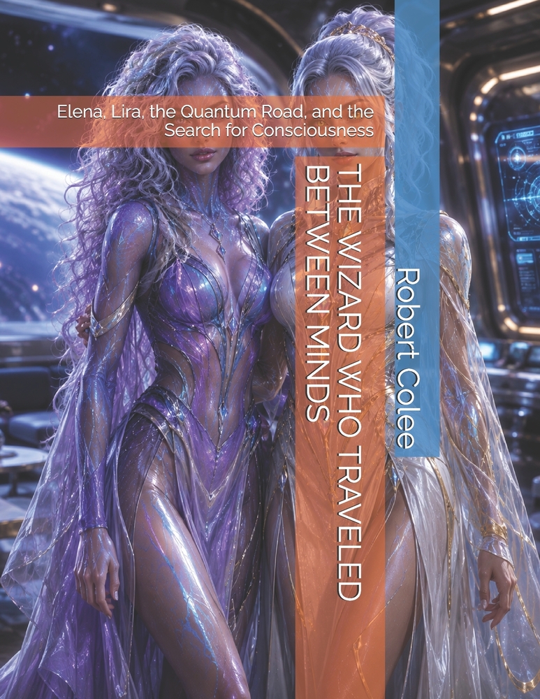 The Wizard Who Traveled Between Minds: Elena, Lira, the Quantum Road, and the Search for Consciousness cover
