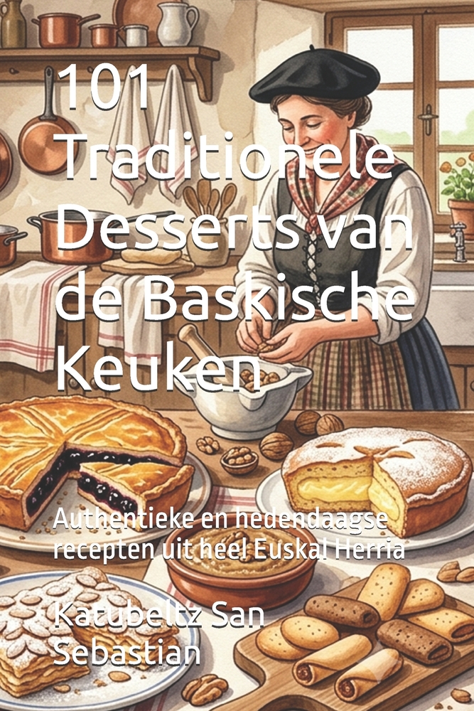 101 Traditionele Desserts van de Baskische Keuken: Authentieke en hedendaagse recepten uit heel Euskal Herria cover