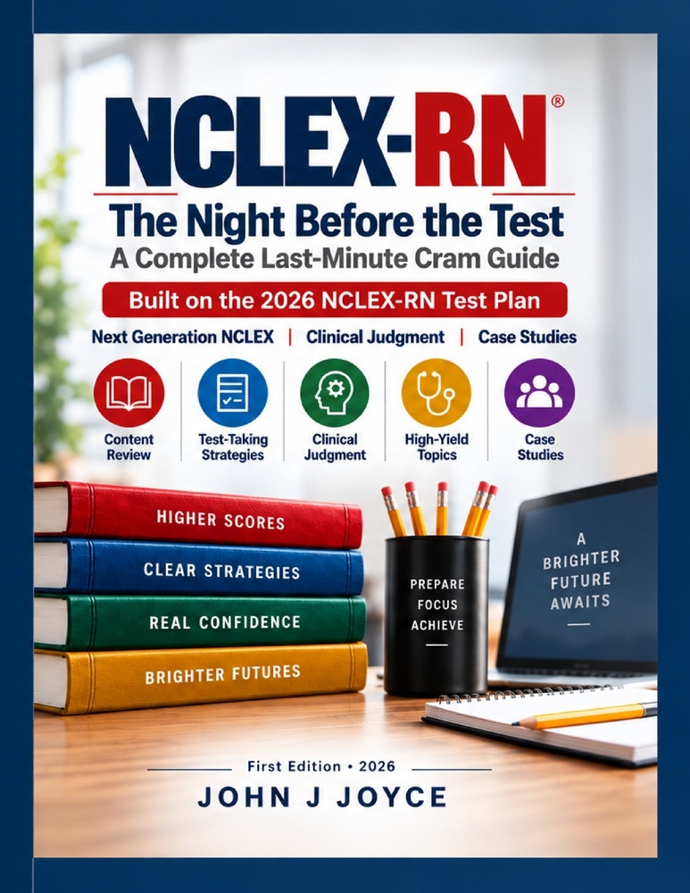 Nclex-RN: The Night Before the Test: A Complete Last-Minute Cram Guide - Built on the 2026 NCLEX-RN Test Plan cover