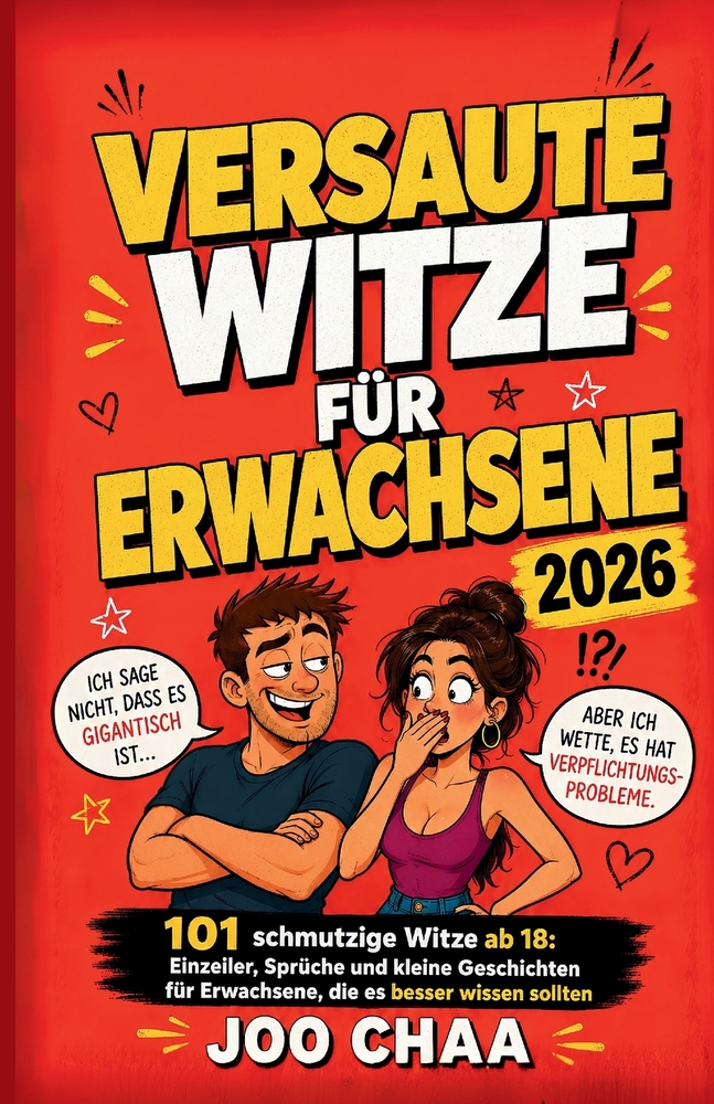 Versaute Witze für Erwachsene 2026: 101 schmutzige Witze ab 18: Einzeiler, Sprüche und kleine Geschichten für Erwachsene, die es besser wissen sollten cover