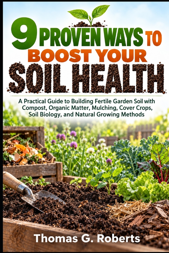 9 Proven Ways to Boost Your Soil Health: A Practical Guide to Building Fertile Garden Soil with Compost, Organic Matter, Mulching, Cover Crops, Soil B cover