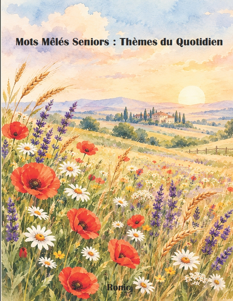 Mots Mêlés Seniors: Thèmes du Quotidien: 50 Grilles en Gros Caractères pour Stimuler la Mémoire cover