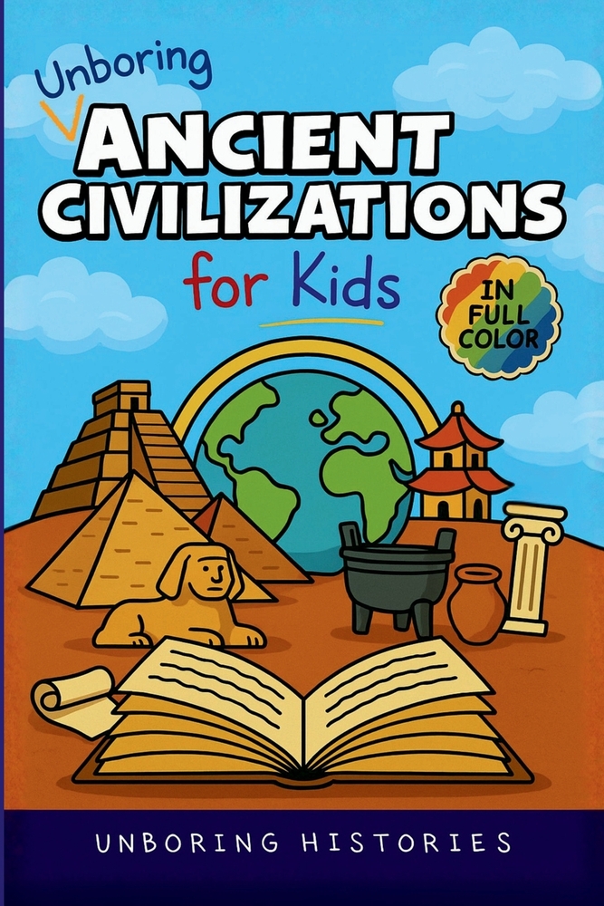 Unboring Ancient Civilizations for Kids: Funny, Interesting, Concise Guide to Ancient Empires, Legendary Leaders, and Wild Stories You Won't Believe A cover