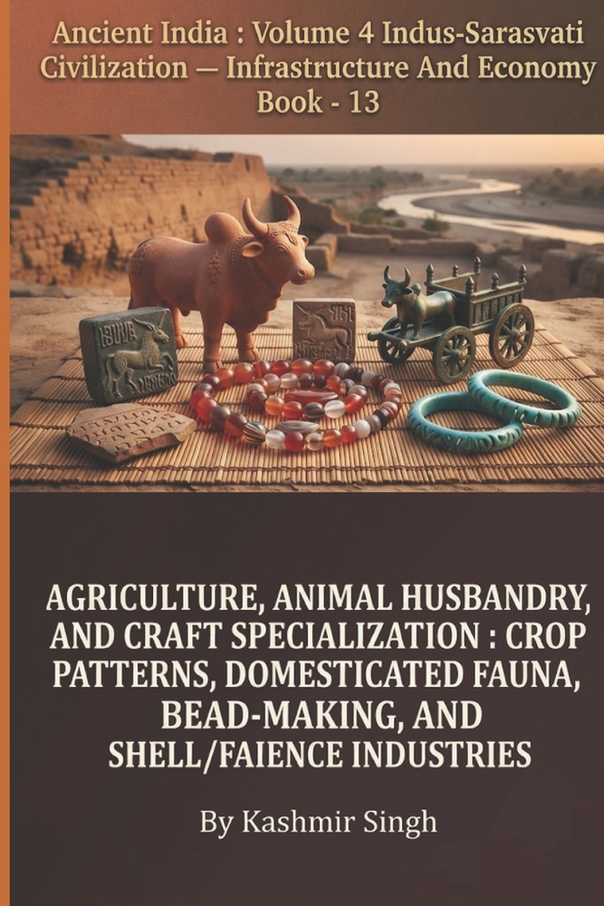 Agriculture, Animal Husbandry, and Craft Specialization: CROP PATTERNS, DOMESTICATED FAUNA, BEAD-MAKING, AND SHELL/FAIENCE INDUSTRIES: Ancient India: cover
