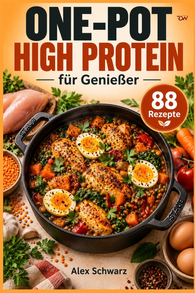 One-Pot High Protein für Genießer: 88 eiweißreiche Rezepte aus nur einem Topf, alltagstauglich und ohne Diät-Stress cover