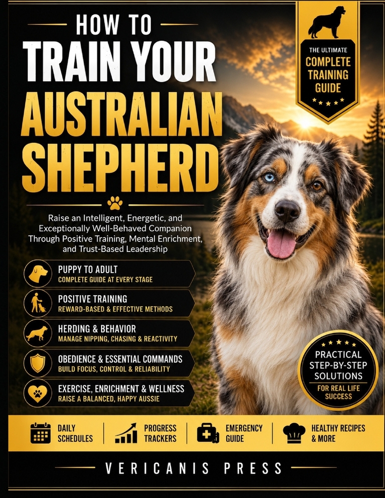 How To Train Your Australian Shepherd: Raise an Intelligent, Energetic, and Exceptionally Well-Behaved Companion Through Positive Training, Mental Enr cover