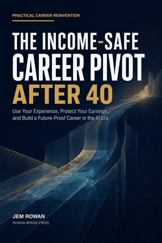 The Income-Safe Career Pivot After 40: Use Your Experience, Protect Your Earnings and Build a Future-Proof Career in the AI Era cover