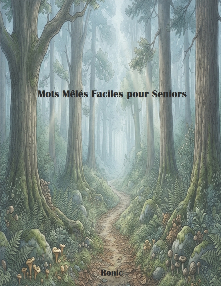 Mots Mêlés Faciles pour Seniors: 50 Grilles Ultra Lisibles avec Solutions Détaillées cover