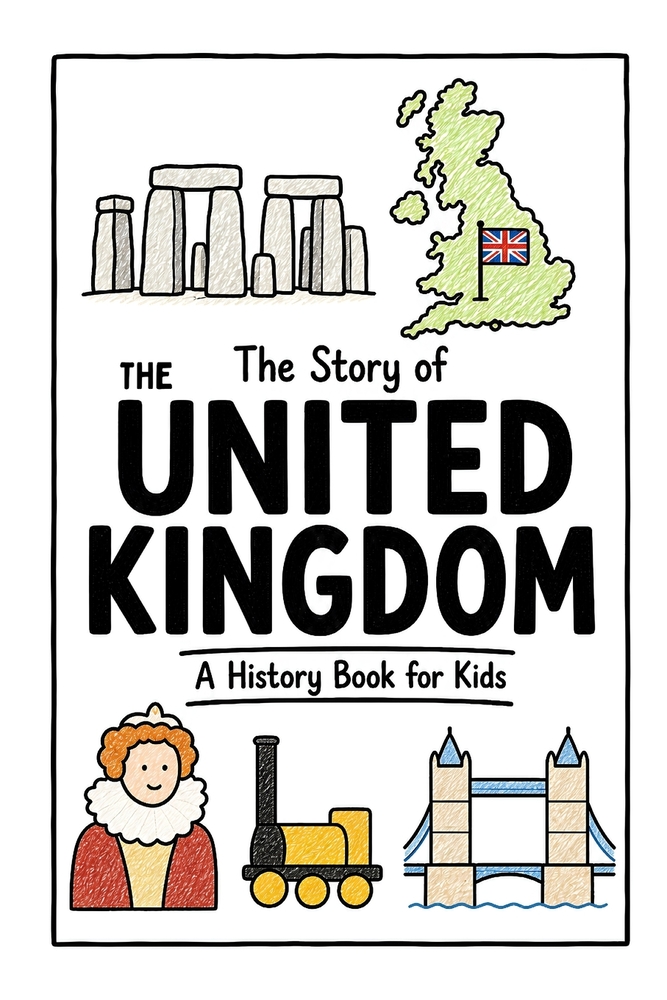 The Story of the United Kingdom - A History Book for Kids: A Fun, Educational, and Illustrated Journey Through British History for Children and Curiou cover