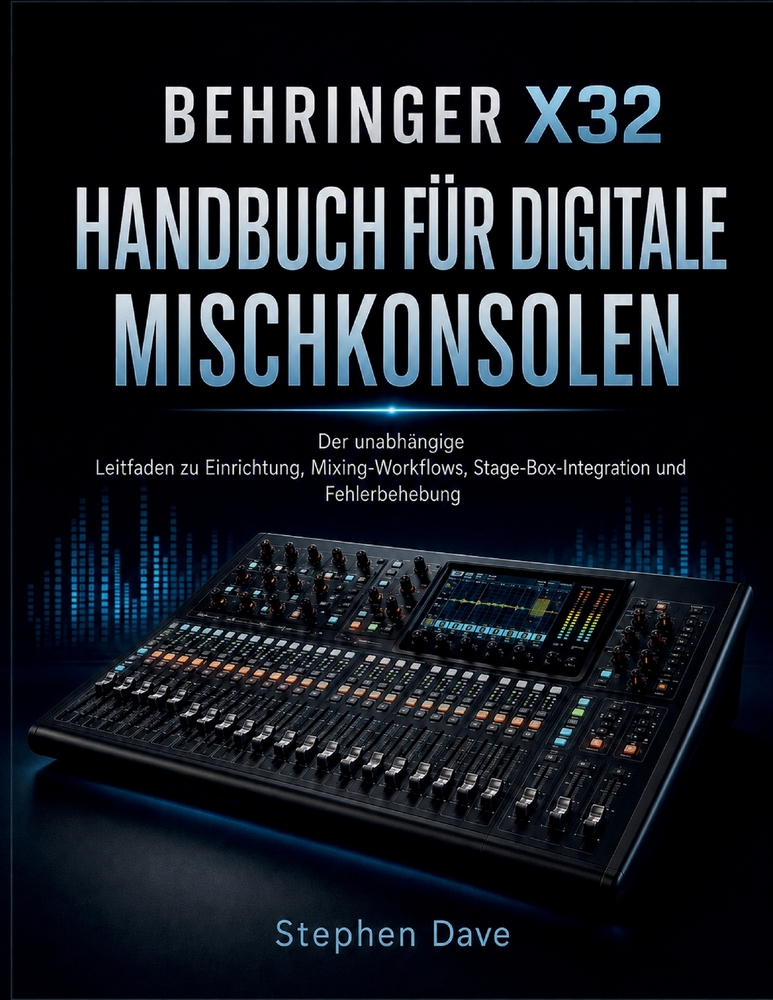 Behringer X32 Handbuch Für Digitale Mischkonsolen: Der unabhängige Leitfaden zu Einrichtung, Mixing-Workflows, Stage-Box-Integration und Fehlerbehebun cover