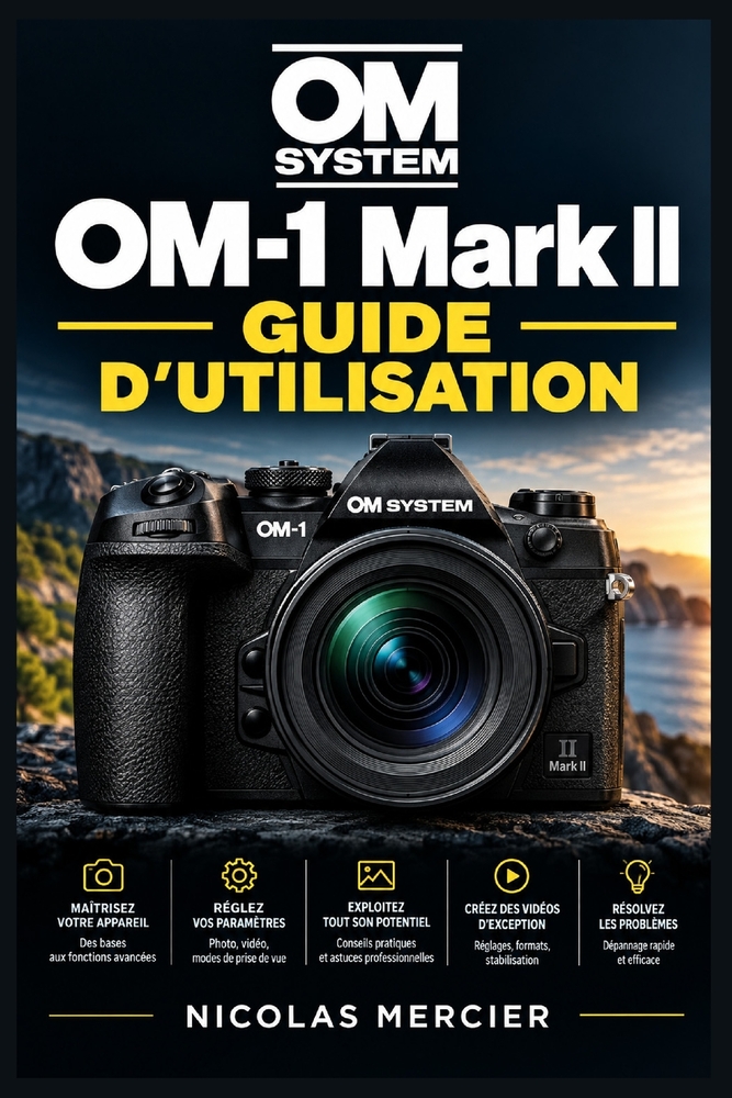 OM SYSTEM OM-1 Mark II - Guide d'utilisation: Maîtrisez la prise de vue hybride, le suivi des sujets, la vidéo haute définition et les commandes perso cover