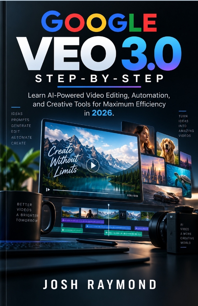 Google Veo 3.0 Step-By-Step: Learn AI-Powered Video Editing, Automation, and Creative Tools for Maximum Efficiency in 2026. cover