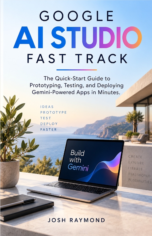 Google AI Studio Fast Track: The Quick-Start Guide to Prototyping, Testing, and Deploying Gemini-Powered Apps in Minutes. cover