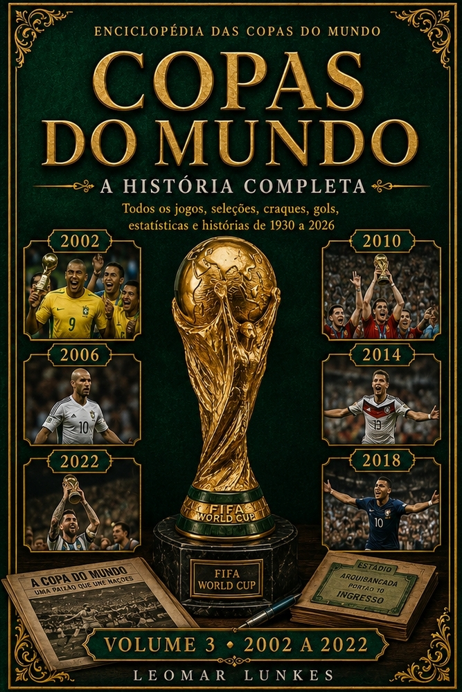Copas do Mundo: A História Completa - Volume 3: Todos os jogos, seleções, craques, gols, estatísticas e histórias de 1930 a 2026 cover
