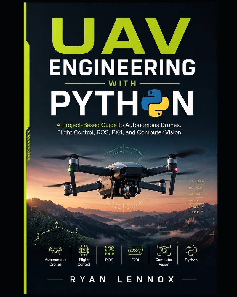 UAV Engineering with Python: A Project-Based Guide to Autonomous Drones, Flight Control, ROS, PX4, and Computer Vision cover