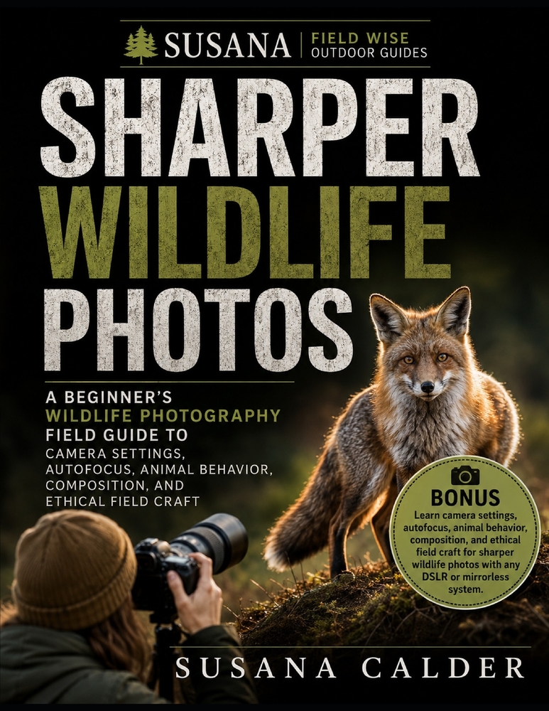 Sharper Wildlife Photos: A Beginner's Wildlife Photography Field Guide to Camera Settings, Autofocus, Animal Behavior, Composition, and Ethical Field cover
