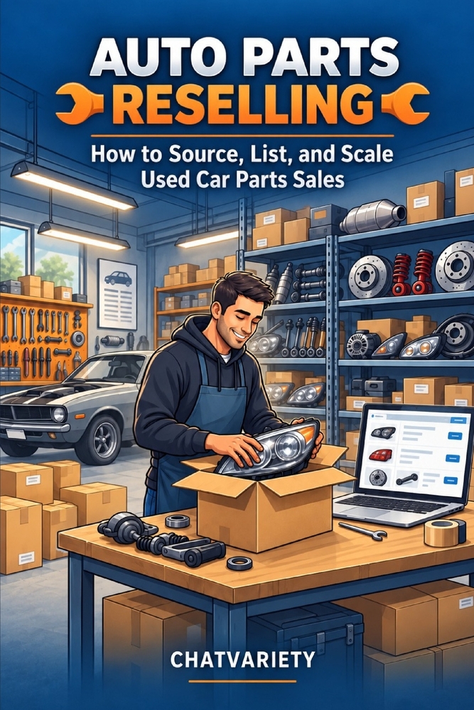 Auto Parts Reselling: How to Source, List, and Scale Used Car Parts Sales cover
