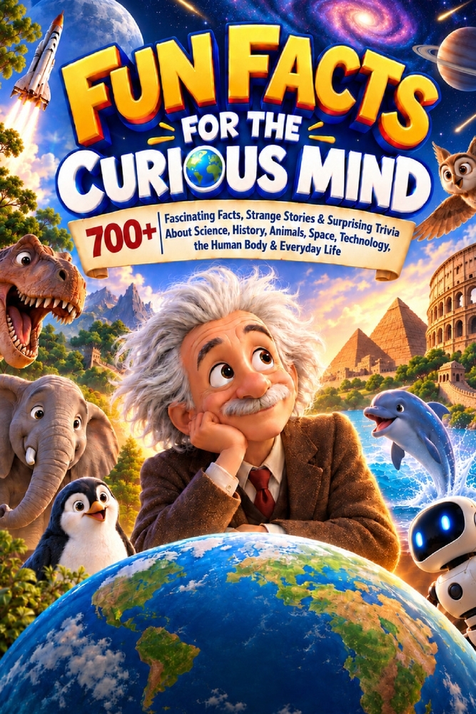 Fun Facts for the Curious Mind: 700+ Fascinating Facts, Strange Stories & Surprising Trivia About Science, History, Animals, Space, Technology, the Hu cover