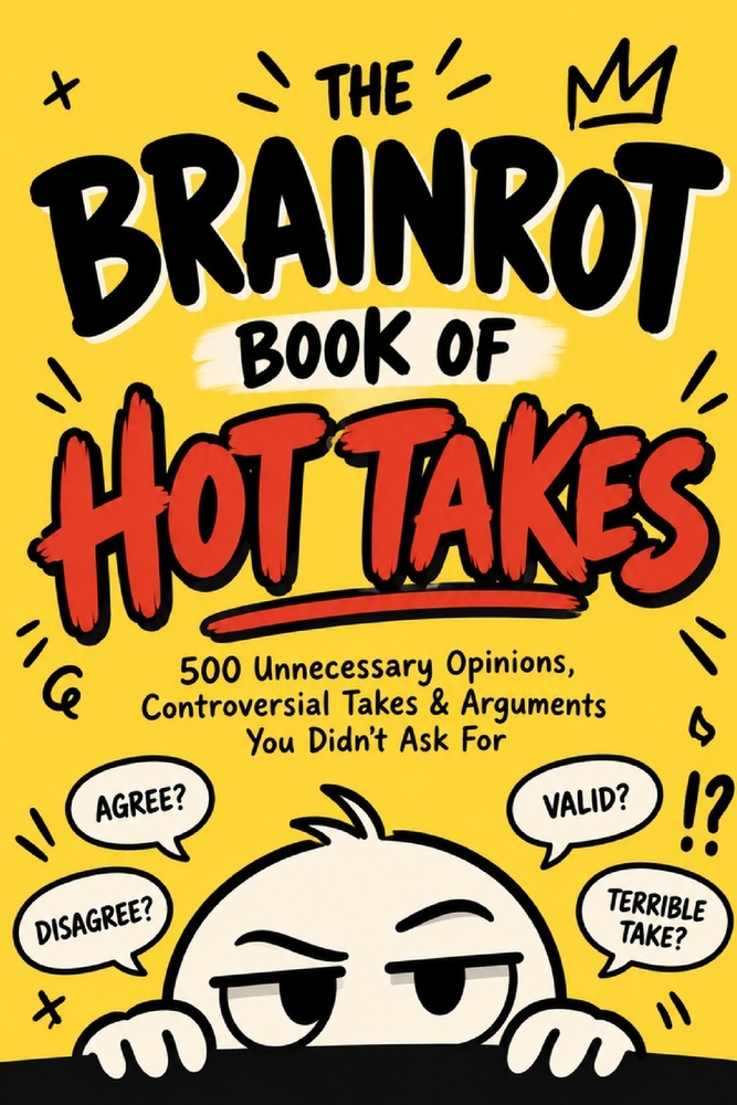 The Brainrot Book of Hot Takes: 500 Unnecessary Opinions Controversial Takes & Arguments You Didn't Ask For cover