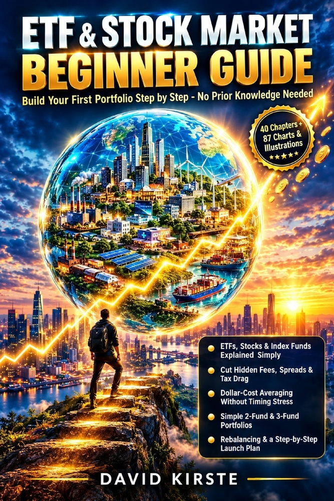 ETF & Stock Market Beginner Guide: How to Invest in ETFs, Index Funds & Stocks, Build a Simple Portfolio, and Start Passive Investing with Confidence cover