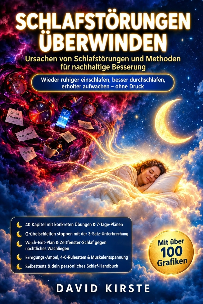 Schlafstörungen Überwinden: Ursachen erkennen und mit einfachen Übungen wieder ruhig durchschlafen - ganz ohne Tabletten cover