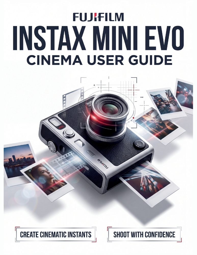 Fujifilm Instax Mini Evo Cinema User Guide: The Definitive Step-by-Step Manual to Retro Aesthetics, Hybrid Video Workflows, and Advanced Smartphone Ap cover
