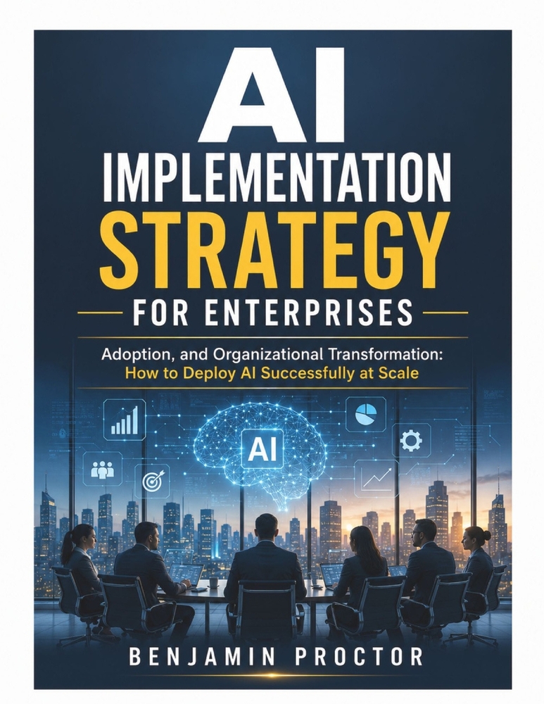 AI Implementation Strategy for Enterprises: Adoption and Organizational Transformation: How to Deploy AI Successfully at Scale cover