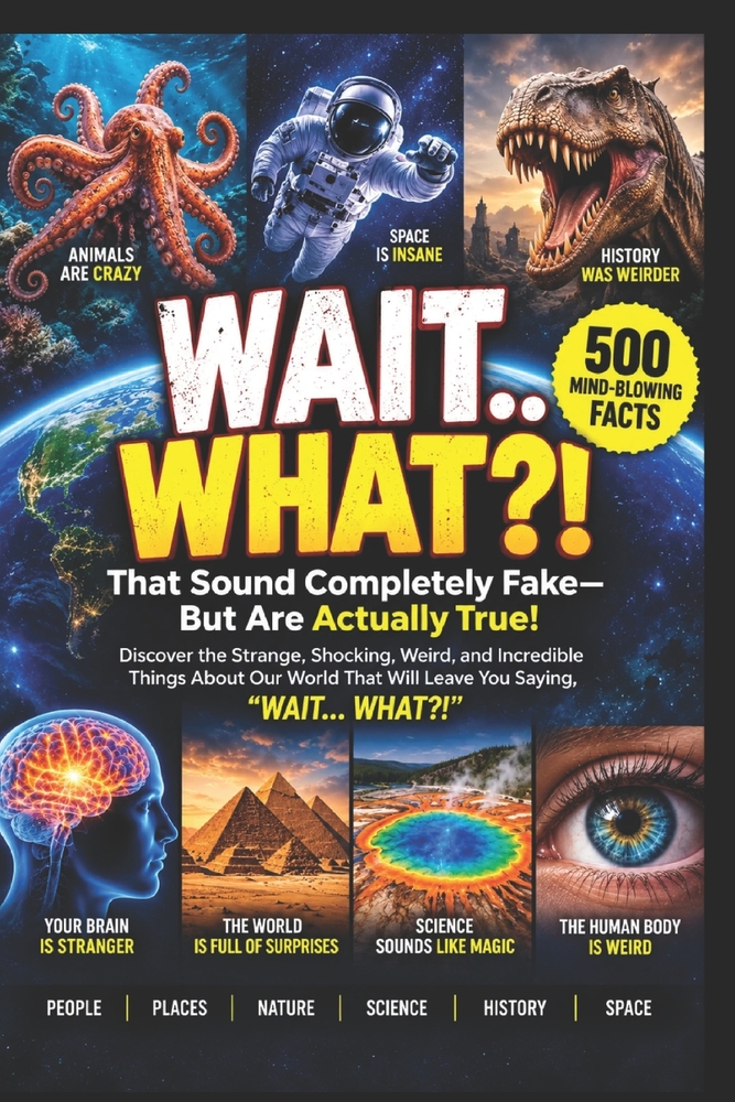 Wait... What?!: 500 Mind-Blowing Facts That Sound Completely Fake-But Are Actually True! cover