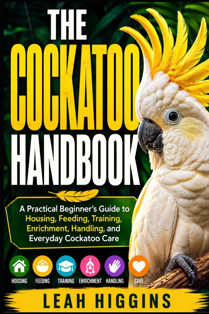The Cockatoo Handbook: A Practical Beginner's Guide to Housing, Feeding, Training, Enrichment, Handling, and Everyday Cockatoo Care cover