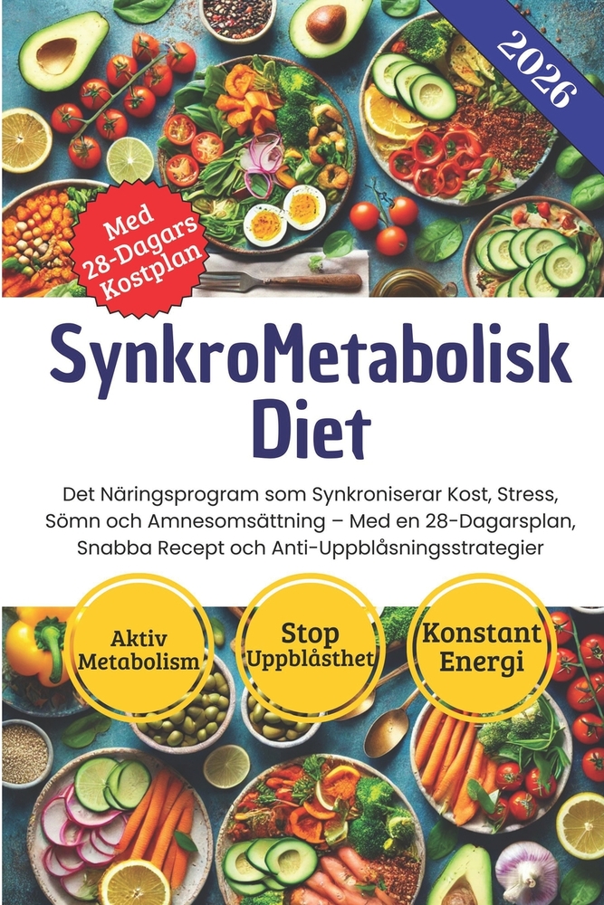 SynkroMetabolisk Diet: Det Näringsprogram som Synkroniserar Kost, Stress, Sömn och Amnesomsättning - Med en 28-Dagarsplan, Snabba Recept och Anti-Uppb cover