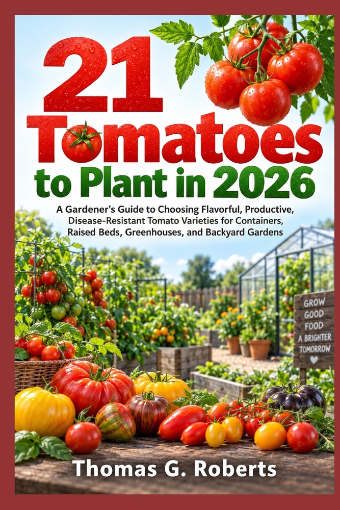 21 Tomatoes to Plant in 2026: A Gardener's Guide to Choosing Flavorful, Productive, Disease-Resistant Tomato Varieties for Containers, Raised Beds, Gr cover