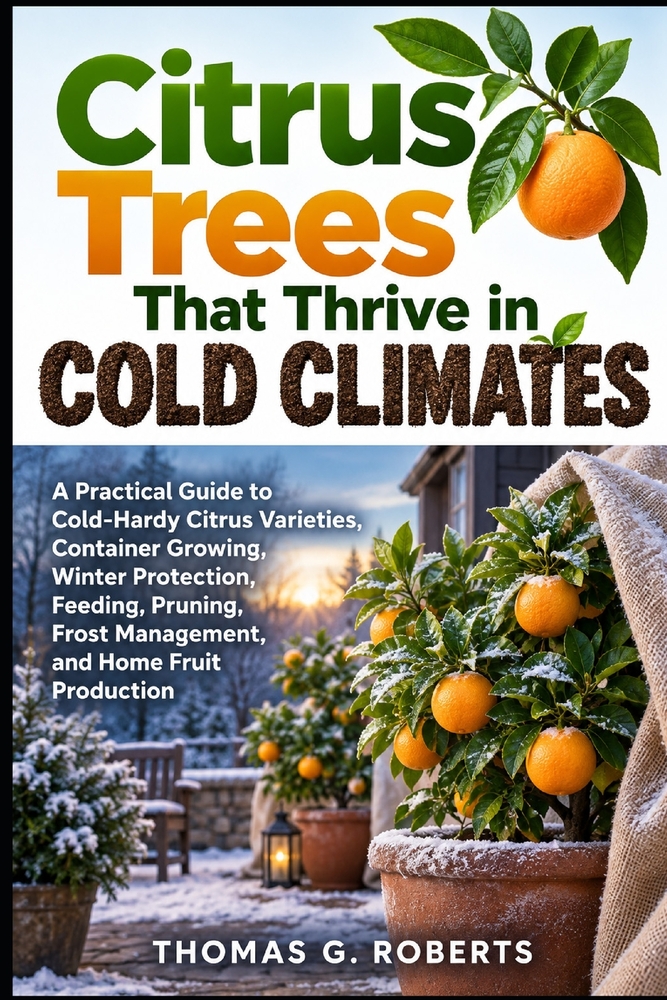 Citrus Trees That Thrive in Cold Climates: A Practical Guide to Cold-Hardy Citrus Varieties, Container Growing, Winter Protection, Feeding, Pruning, F cover