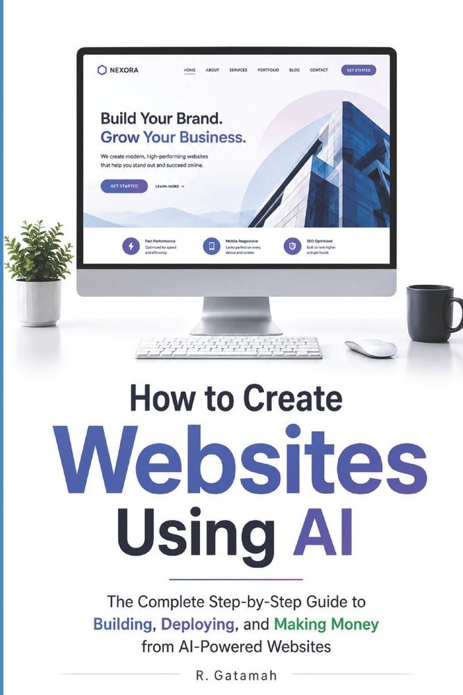 How to Create Websites Using AI: The Complete Step by Step Guide To Building, Deploying and Making Money From Websites cover