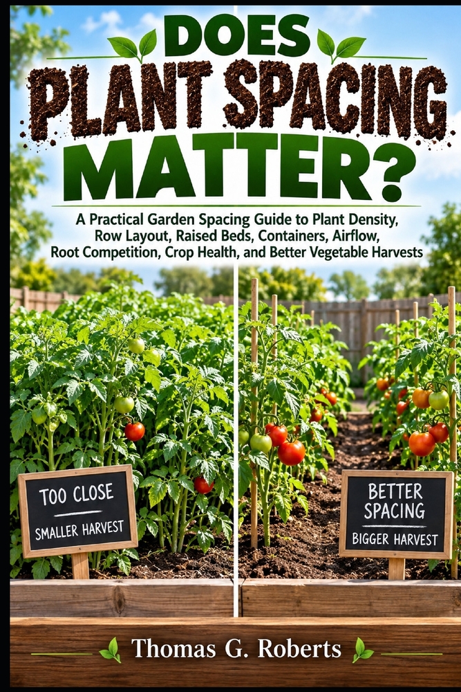 Does Plant Spacing Matter?: A Practical Garden Spacing Guide to Plant Density, Row Layout, Raised Beds, Containers, Airflow, Root Competition, Crop He cover