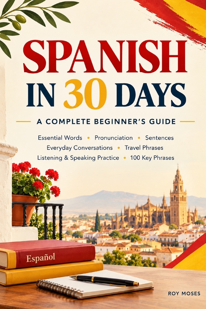 Spanish in 30 Days: A Complete Beginner's Guide: Learn practical Spanish in 30 days with a structured beginner-friendly program designed around 20-40 cover