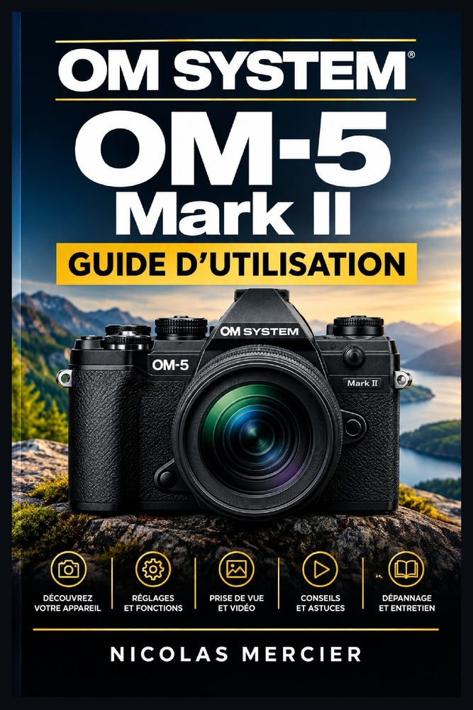 OM SYSTEM OM-5 Mark II GUIDE D'UTILISATION: Photographie hybride simplifiée: autofocus, stabilisation, vidéo 4K, fonctions computationnelles et aventu cover
