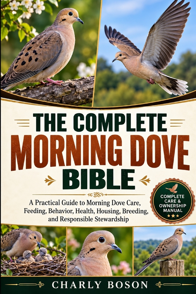 The Complete Morning Dove Bible: A Practical Guide to Morning Dove Care, Feeding, Behavior, Health, Housing, Breeding, and Responsible Stewardship cover