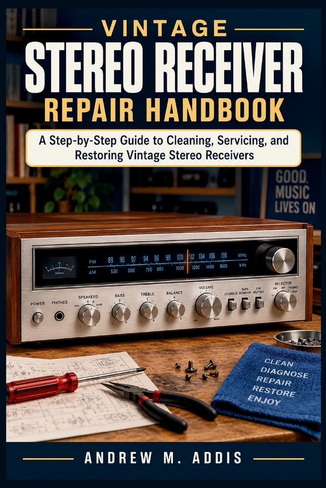 Vintage Stereo Receiver Repair Handbook cover